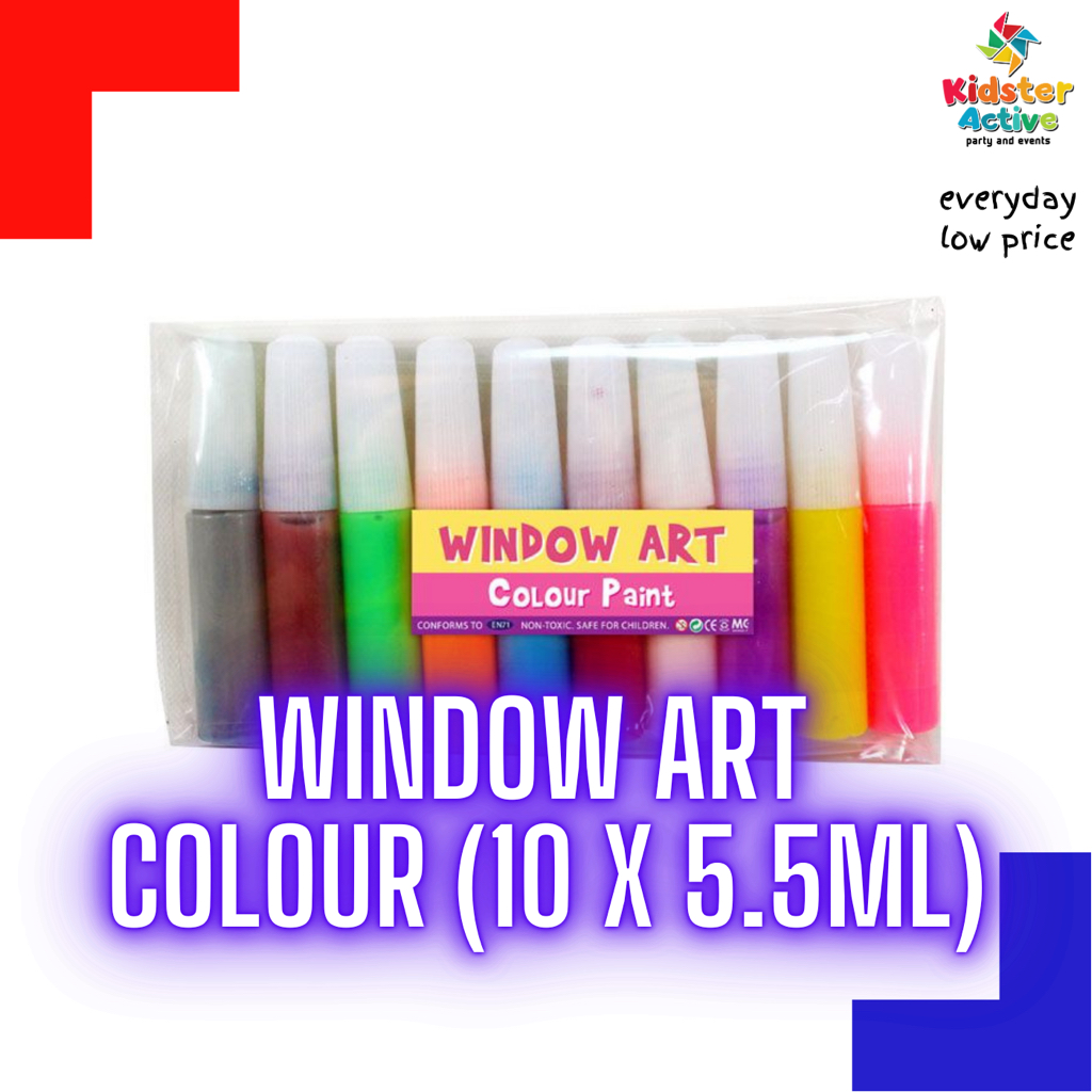 Window Art Colour Pen - 10 x 5.5ml (Need to bake) | Shopee Malaysia