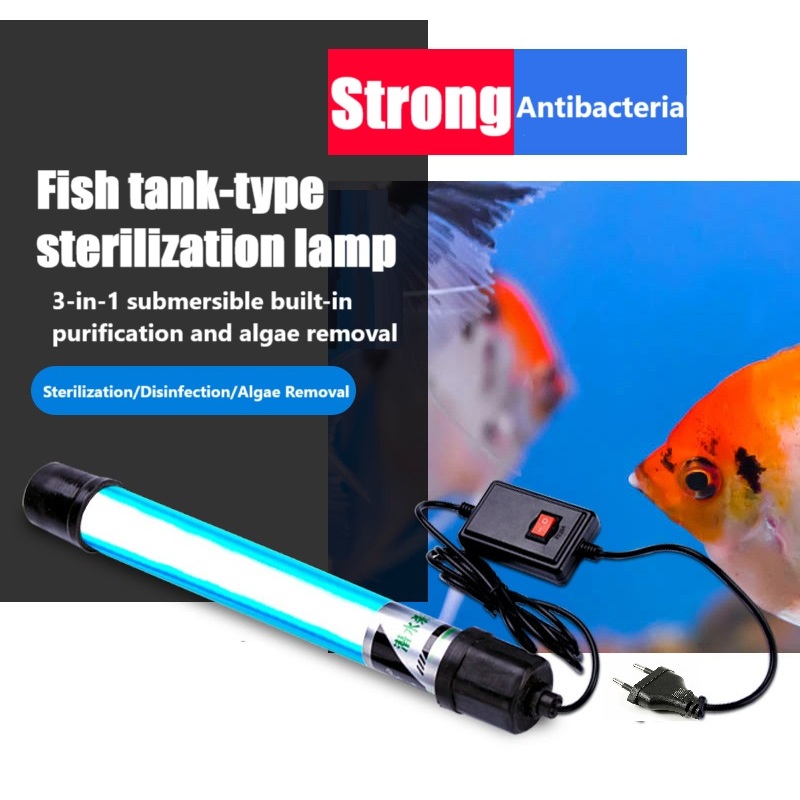 Fish Tank Ultraviolet Germicidal Lamp Aquarium Submersible UV Light ...