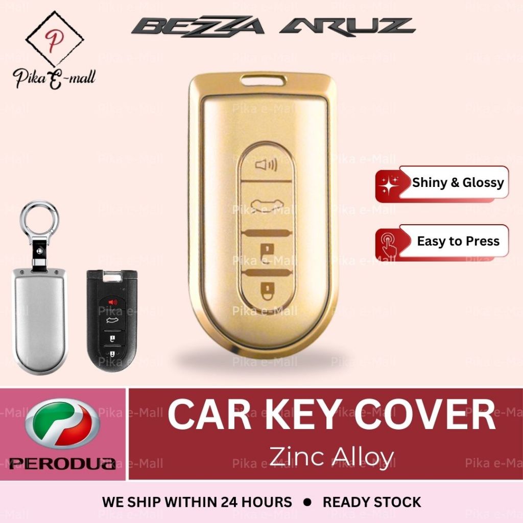 Perodua Bezza Key Cover 2025 2024 Aruz Key Cover Alloy Car Case Casing ...