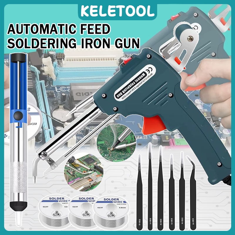 Automatic welding and feeding soldering iron gun 220V 60W electric ...