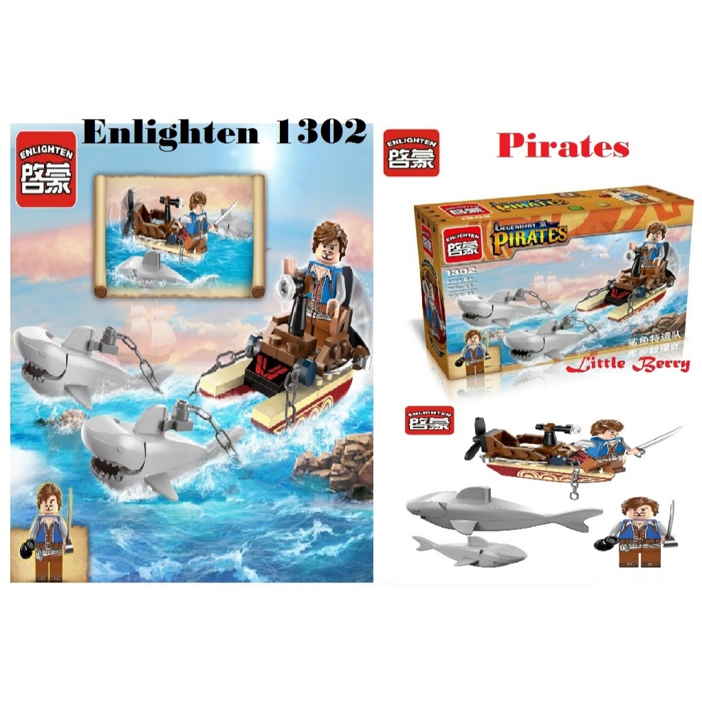 ENLIGHTEN 1302 Pirates Series Building Blocks Toys Brick