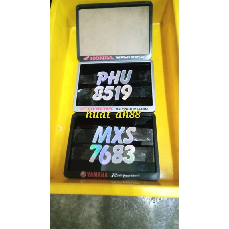 FRAME/CASING Universal petak Terbaru Sekali Nombor Plate Motor CODE P08 ...