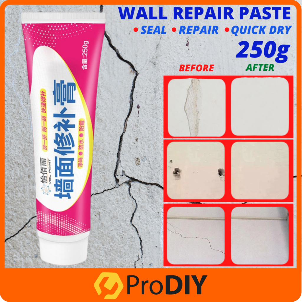 Wall Crack Repair Cream Paste DIY Waterproof Instant Repair Paste for ...