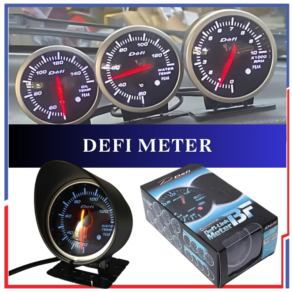 Defi Meter 2.5 Inch Defi BF 3 Beradik Defi 6 Beradik 2 Color OBD2 ...