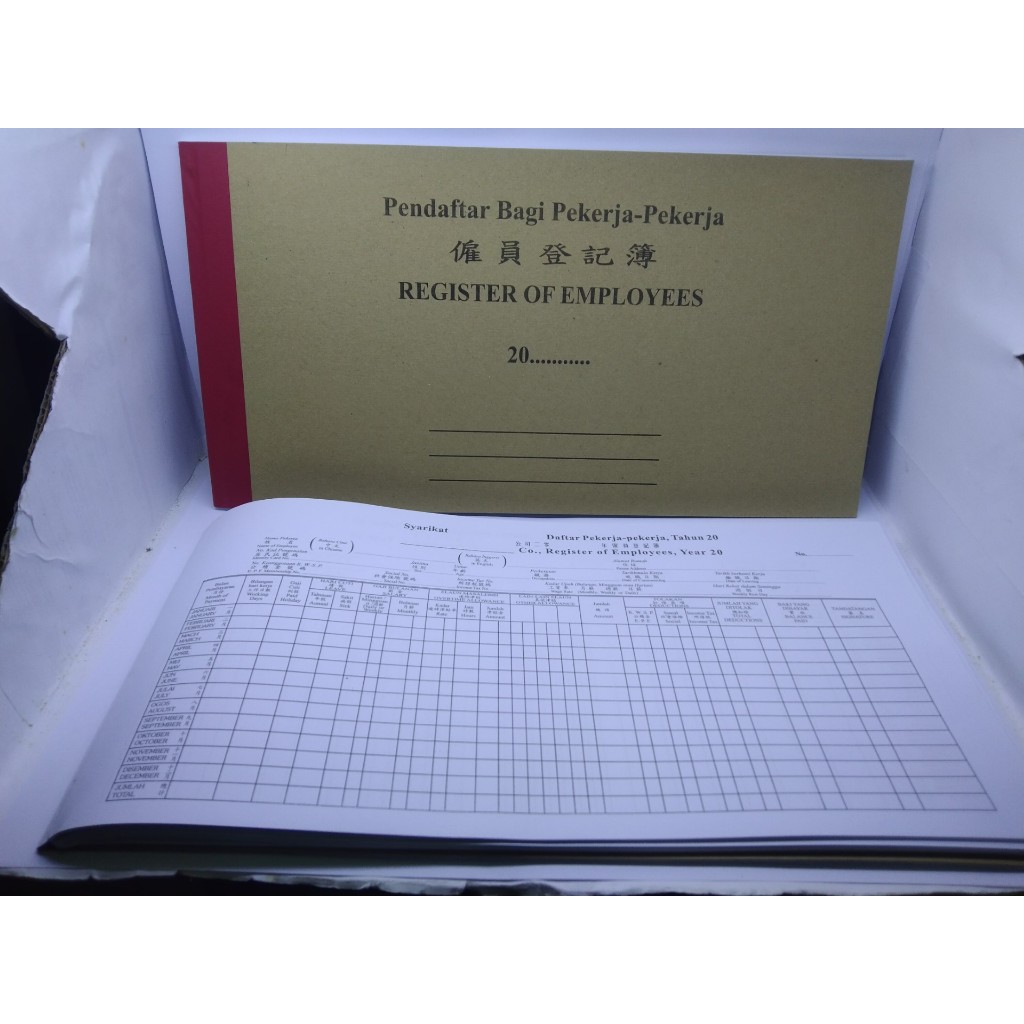 Pendaftar Bagi Pekerja-Pekerja 僱员登記簿 Register Of Employees 20 ...