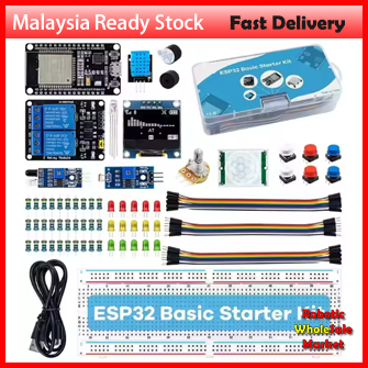 Basic Starter Kit for ESP32 ESP-32S WIFI Development Board Project Learning Kit ESP32 kit with box