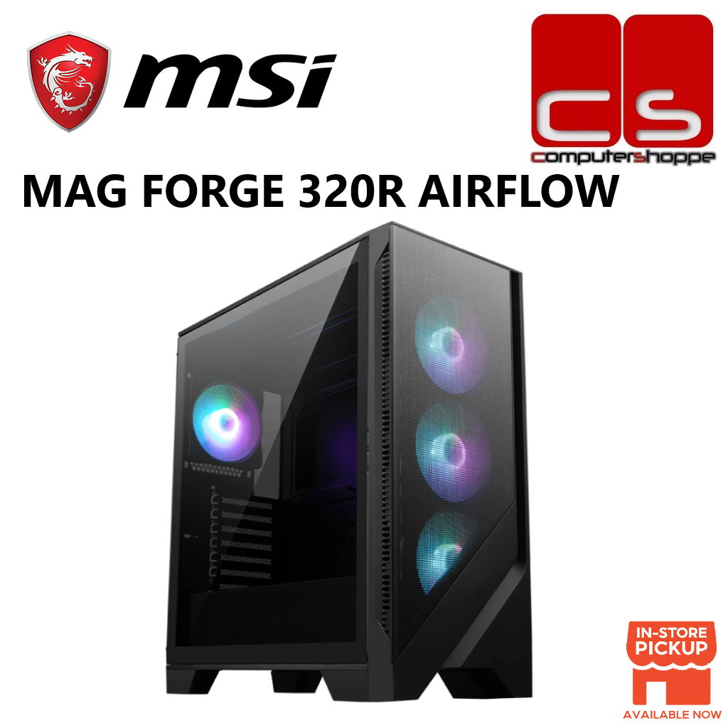 MSI MAG FORGE 320R AIRFLOW ATX Mid Tower PC Case | Shopee Malaysia