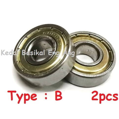 Sealed Bearing 6000 cover besi untuk sport rim basikal lajak dan non ...