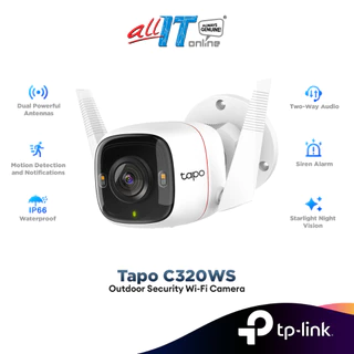 TP-Link Tapo C320WS 2K/4MP Full Color Night Vision Outdoor IP66 Security CCTV with Amazon Cloud IP Camera