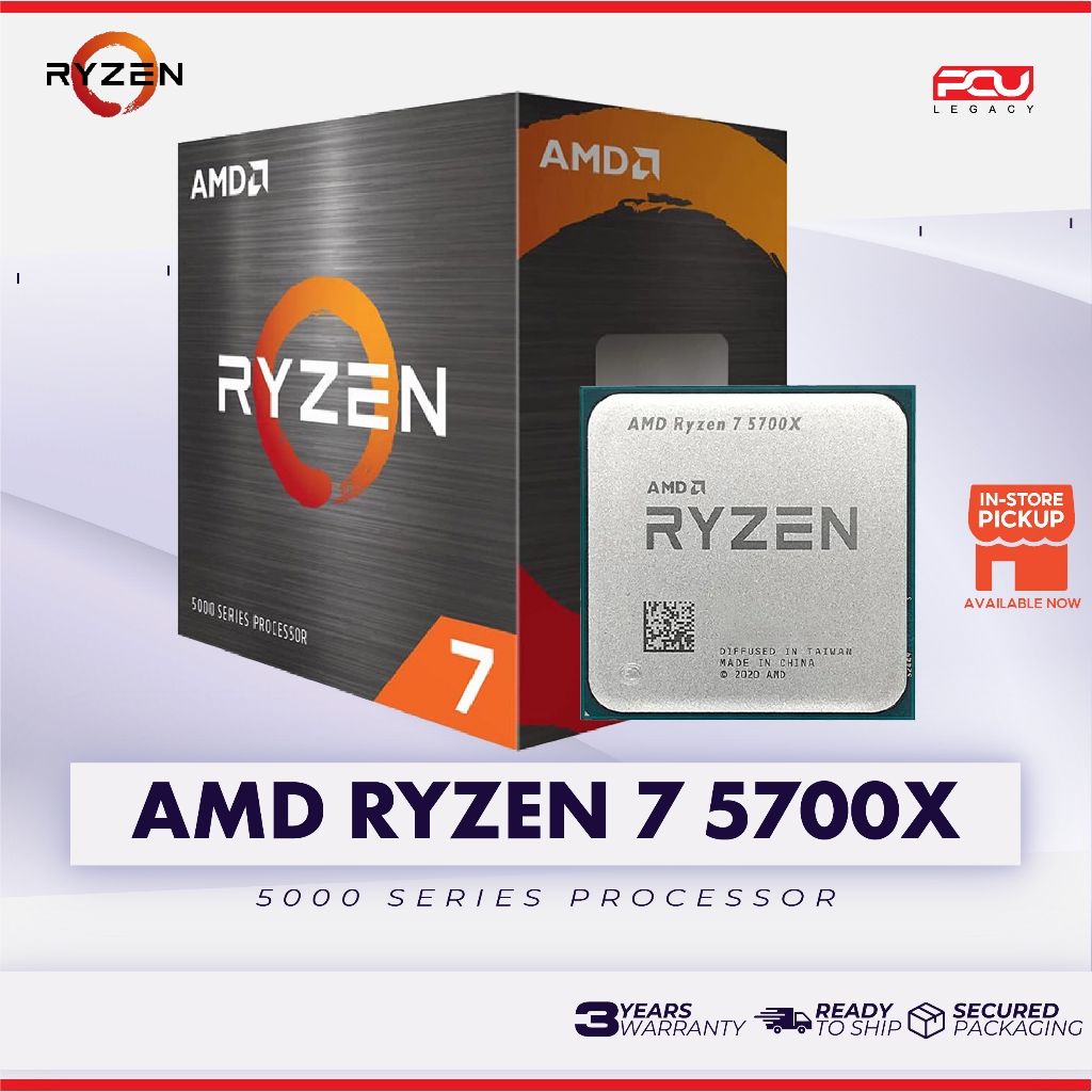 AMD RYZEN 5700X AM4 PROCESSOR (3 YEARS WARRANTY)