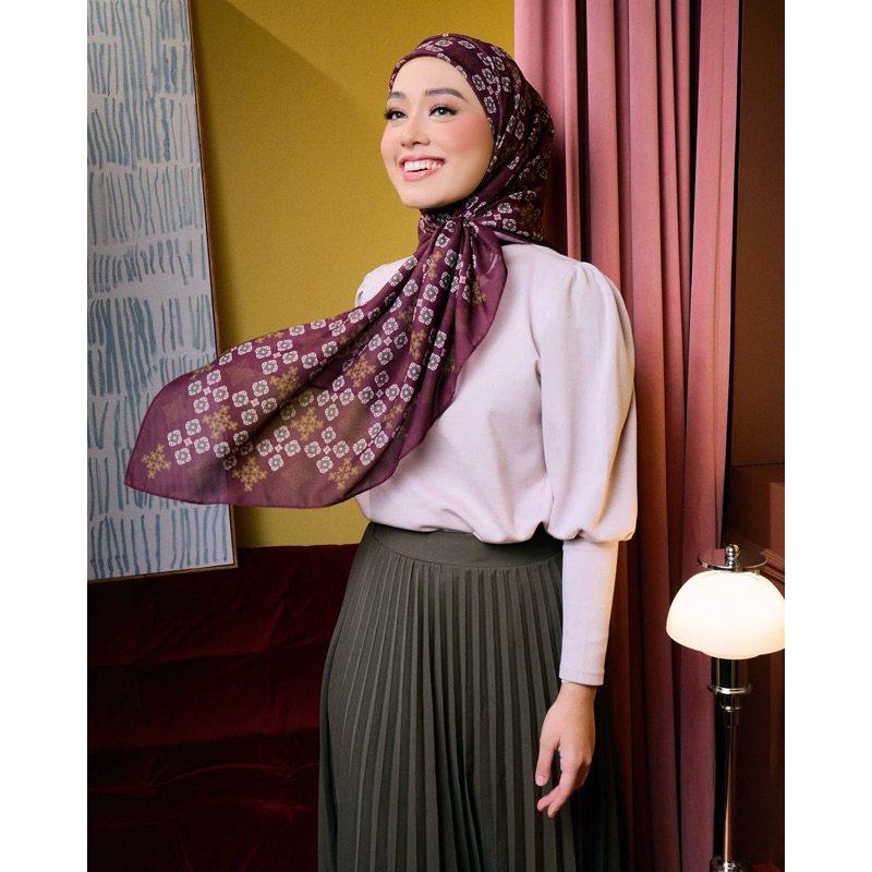 AMEERAZAINI TUDUNG BAWAL PRINTED BIDANG 47