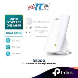 TP-Link RE200 AC750 Dual Band .24GHz + 5Ghz WiFi Repeater Wireless Range Extender Booster