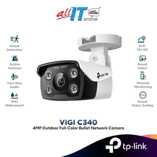 TP-Link VIGI C340 4MP Full-Color Bullet Network Camera Outdoor