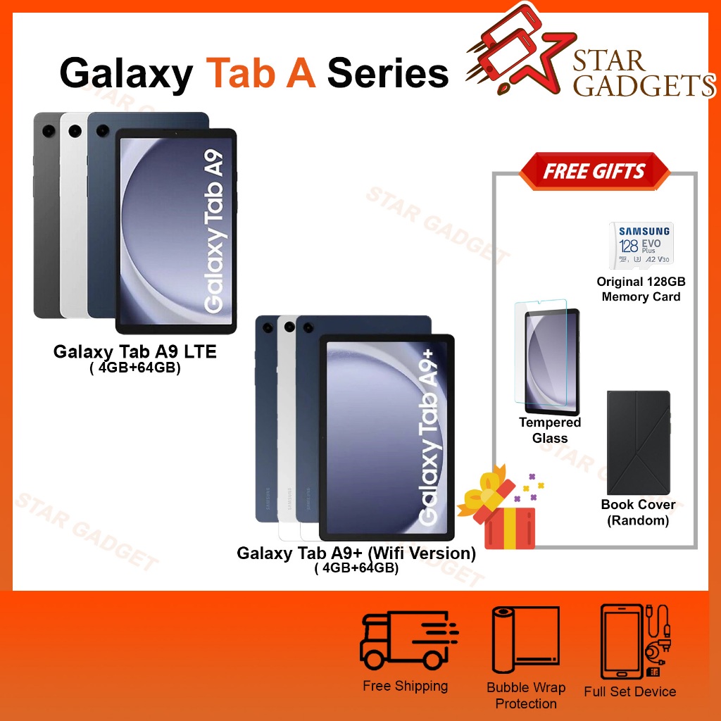 Samsung Galaxy Tab A9 Galaxy Tab A9+ [4GB+64GB] *WiFi/LTE