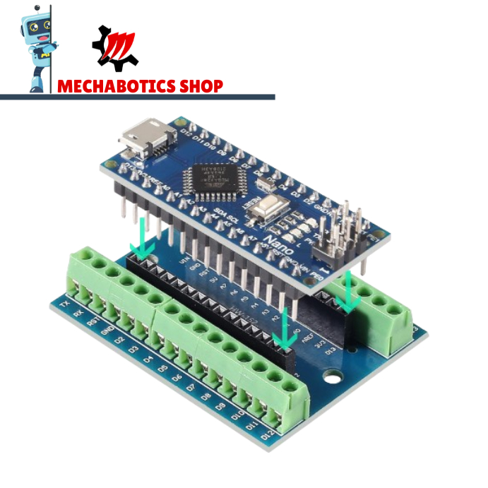 Terminal Adapter Expansion Board – Soldered Prototype Shield For Arduino Nano V3.0 – Unbranded