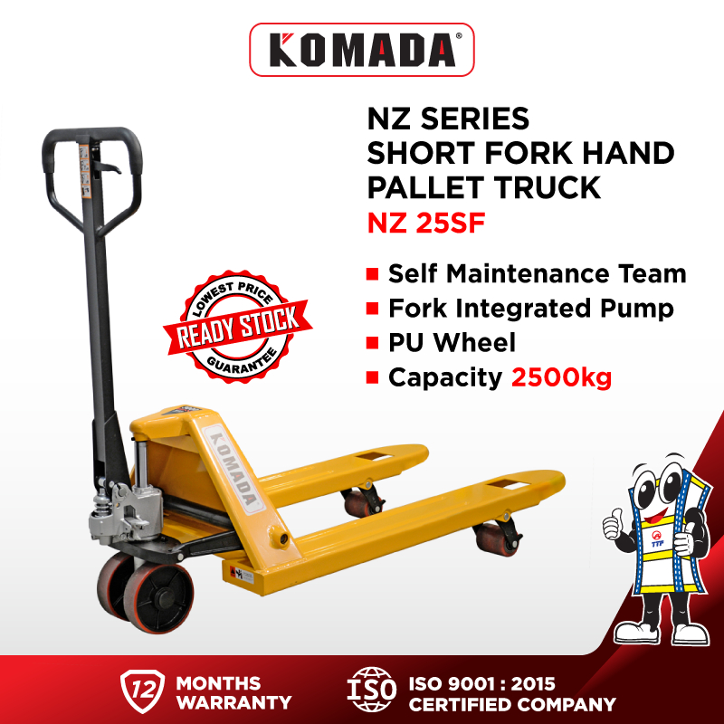 TTF RACK™ NZ Series Short Fork Hand Pallet Truck | 2500KG Capacity ...