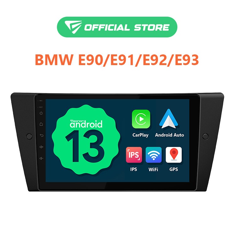Android 13 Car Stereo For BMW 3 Series 2005-2013 - 9 Inch Touchscreen With Wireless CarPlay
