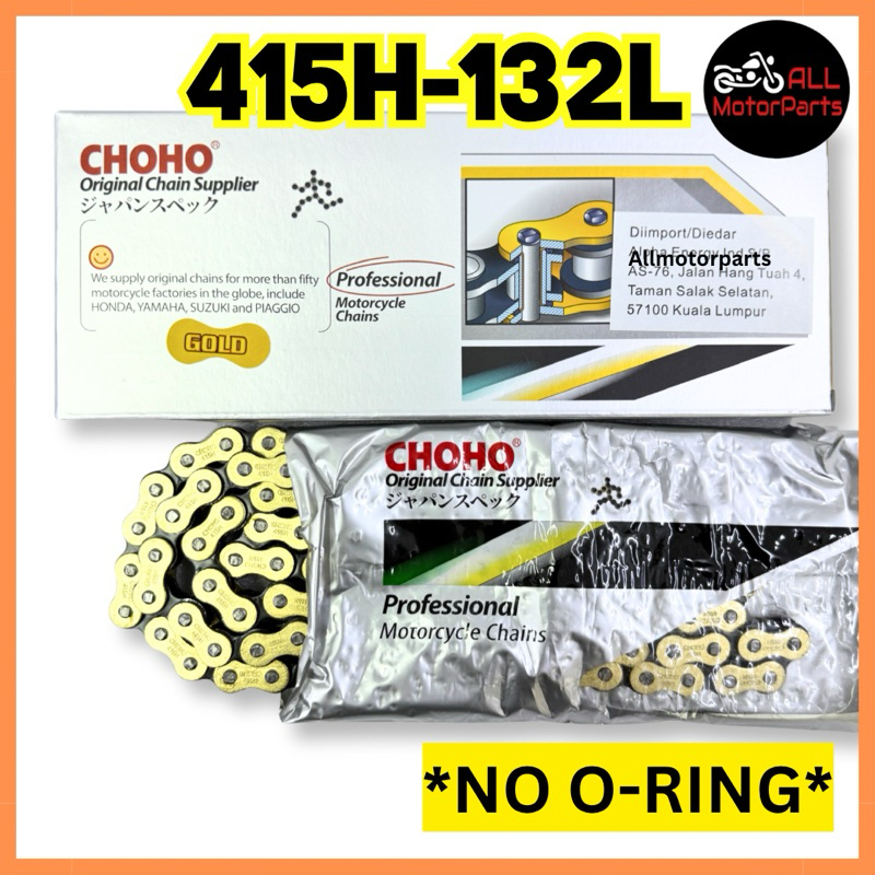 CHOHO CHAIN JAPAN SPEC HEAVY DUTY GOLD CHAIN 415H X 122L & 132L ...