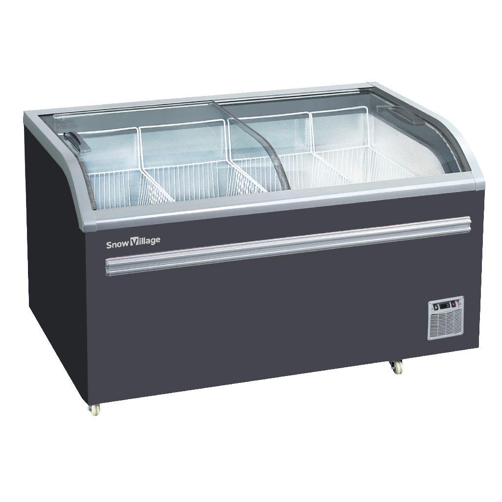 SnowVillage SD/SC-518 Island Freezer | 518L Commercial Glass Door Chest ...