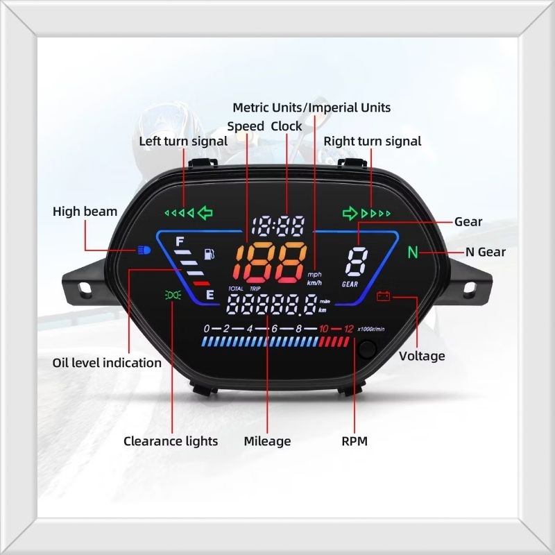 Honda Wave110 DX,S Meter Digital jenis LED | Shopee Malaysia