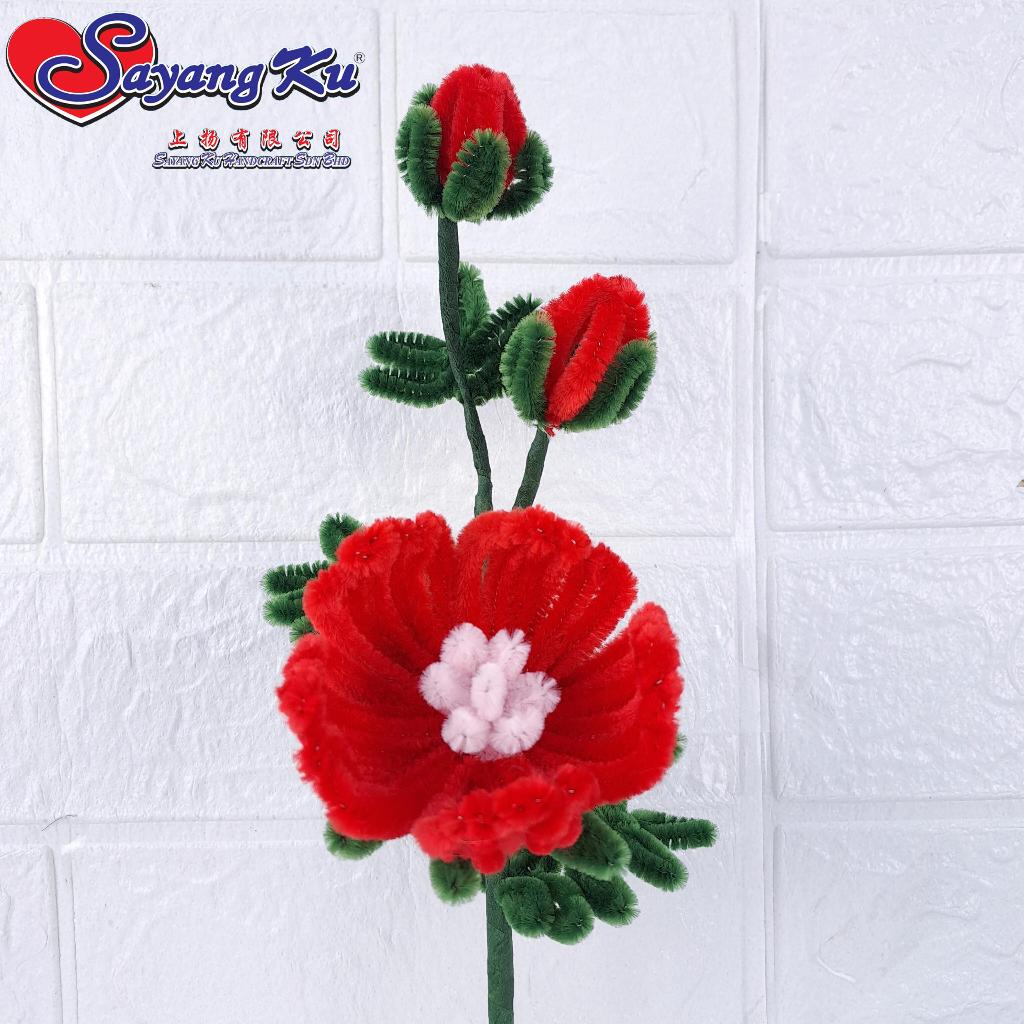 Bunga Pattern Terkini / Bunga siap cantum Pipe Cleaner / Bunga kawat ...