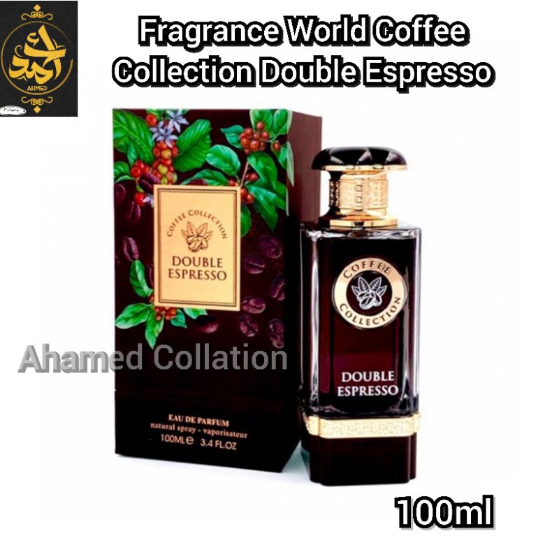 Parfum Double Espresso Fragrance World – 100 Ml Unisexe – Super Riche Neuf