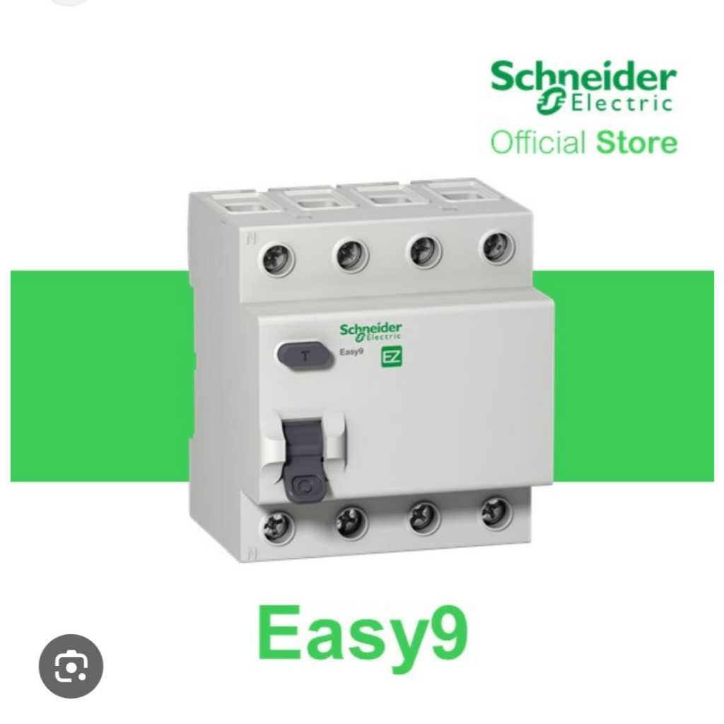 Schneider Electric Easy9 RCCB 4P 25A 10mA-40A 100mA-40A 300mA-63A 30mA ...