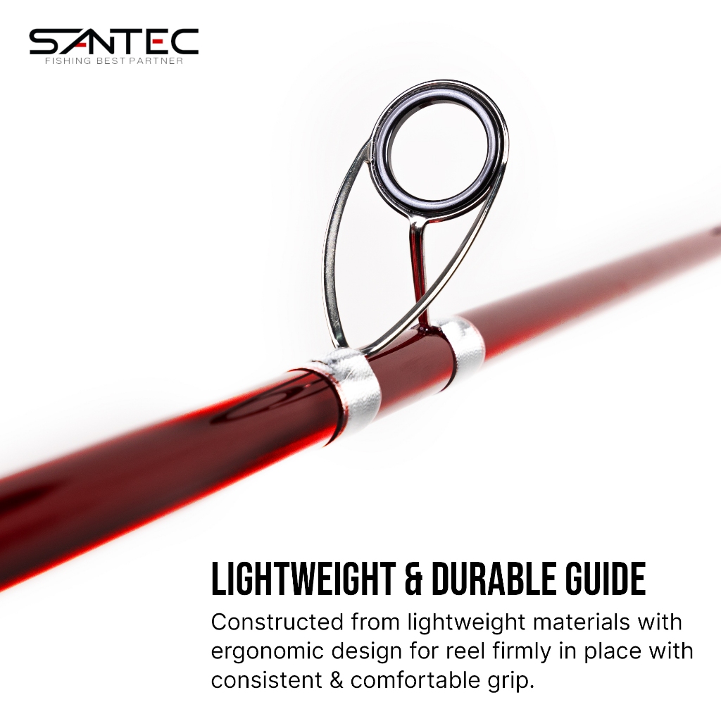 SANTEC - BULLET CAST 12ft/14ft/15ft/16ft SURF ROD 3 SECTION PANTAI LONG ...