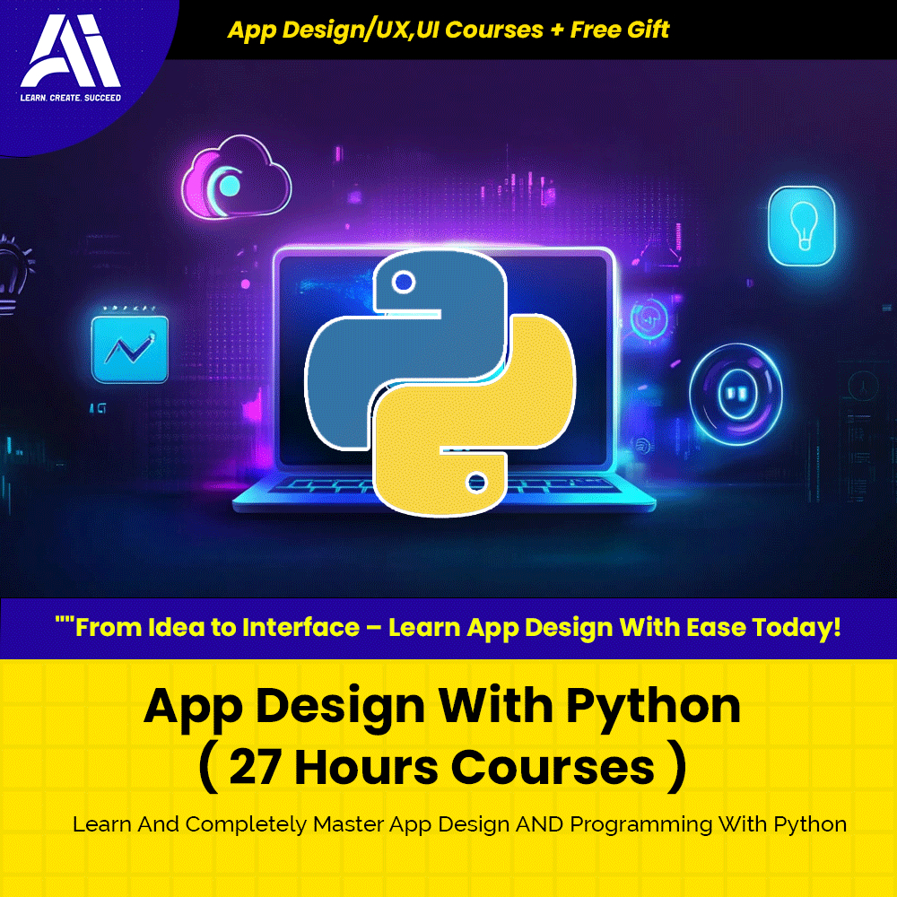 Video Course - App Design With Python | UX UI Design | Learn App Design ...