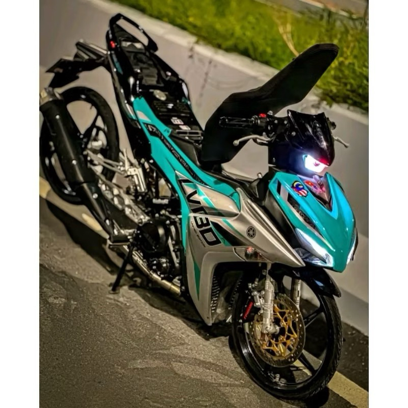 COVERSET Y16ZR VIETNAM CYAN VVA ALL DESIGN CUSTOM | Shopee Malaysia