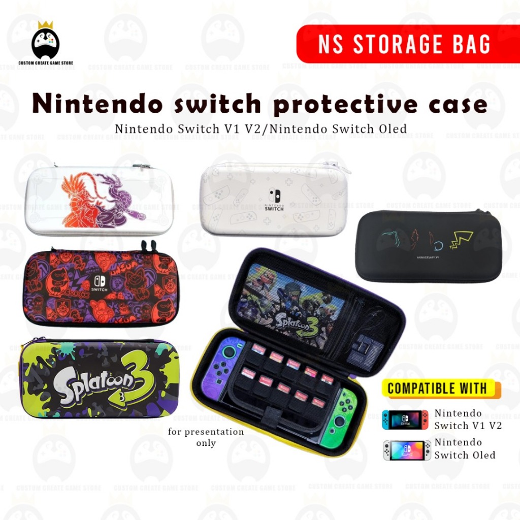 Nintendo Switch OLED Switch V1 V2 Switch Lite Eva Bag Hard Carry Case ...