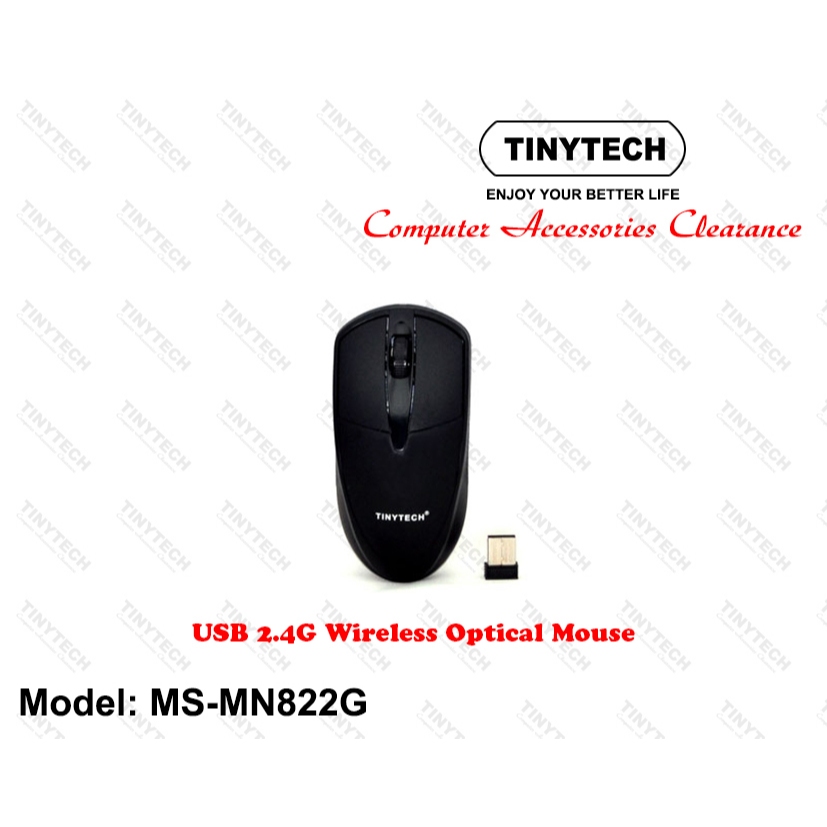 TINYTECH MS-MN822G USB 2.4G WIRELESS OPTICAL MOUSE | Shopee Malaysia