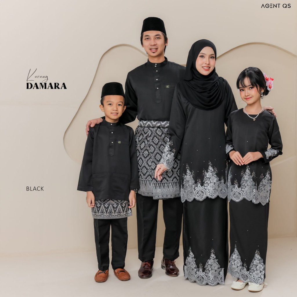 [ Set Family ] KURUNG DAMARA | BAJU RAYA WARNA EMERALD GREEN | Shopee ...