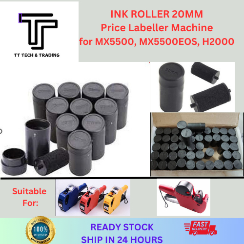 INK ROLLER 20MM for MOTEX 5500/5500EOS/H2000/Price Machine Ink/Price ...