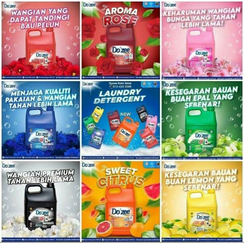 Do'zee Liquid Detergent 10Kg | Shopee Malaysia