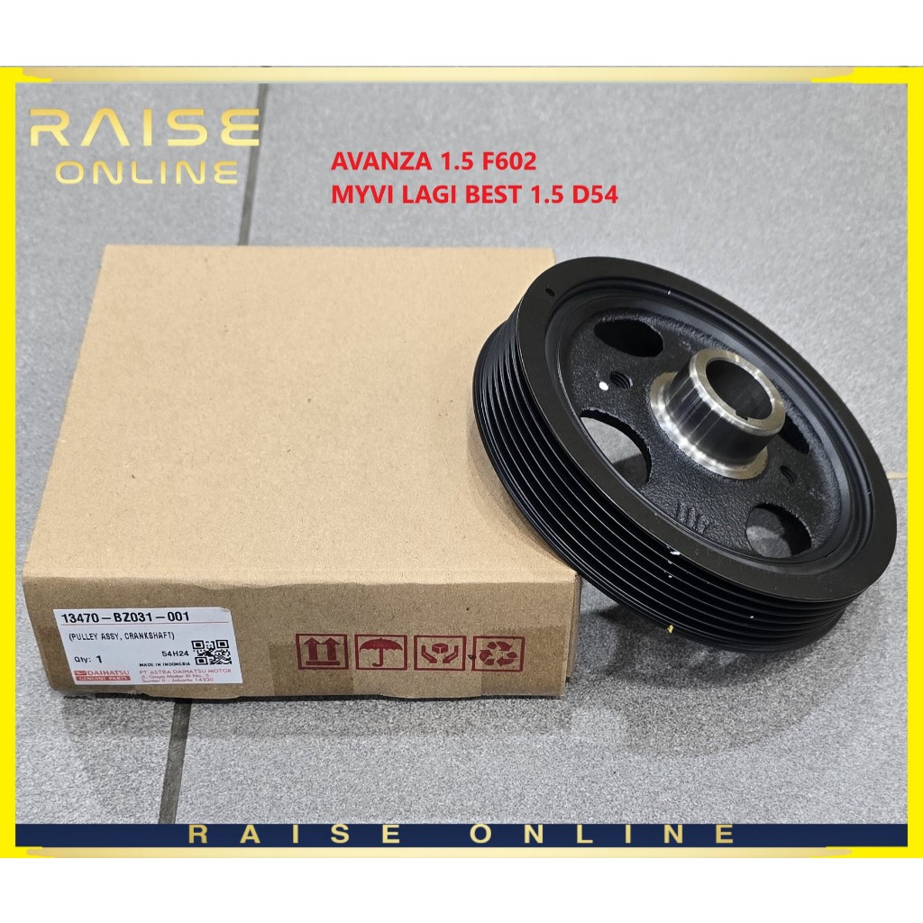 DAIHATSU PULLEY ASSY, CRANKSHAFT 13470-BZ031-001 AVANZA 1.5 F602 MYVI ...