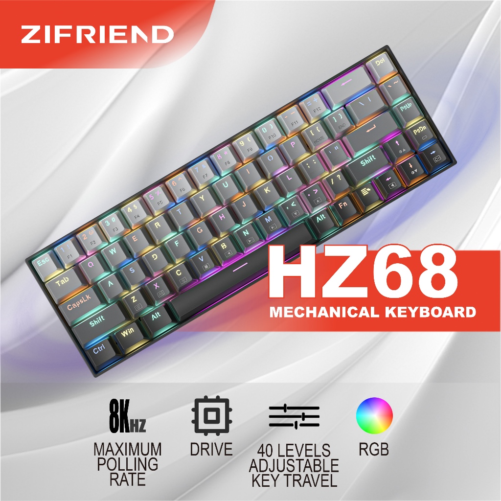 Zifriend HZ68 RGB Magnetic Switch Hall Effect Switch 60% Layout ...