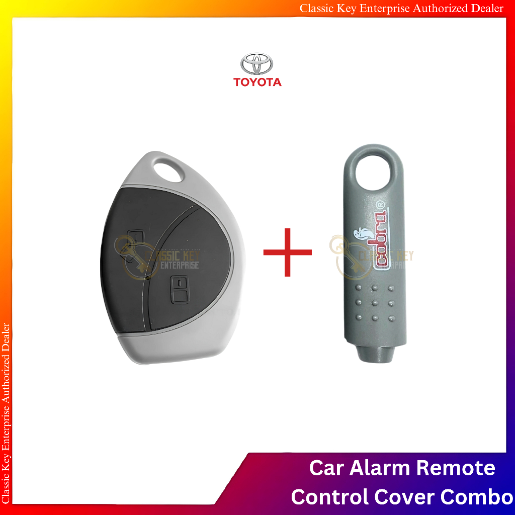 Toyota 2 Button Hilux/Innova Car Alarm Remote Control Cover Case ...