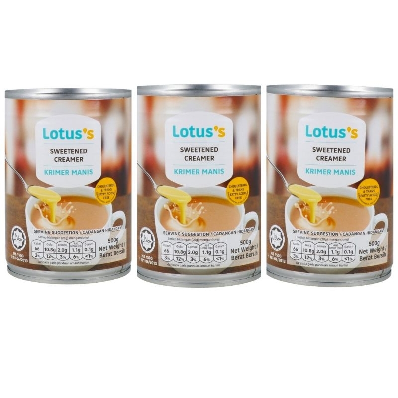 LOTUS Halal Combo x3 Sweetened Krimer | Krimer Manis 500g | Shopee Malaysia