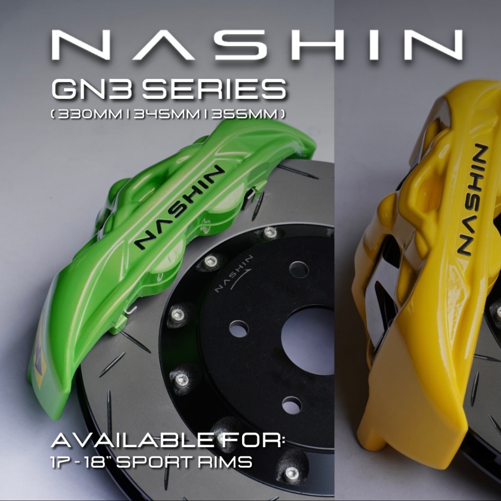 NASHIN GN3 4POT BIG BRAKE KIT 330MM / 345MM / 355MM | Shopee Malaysia