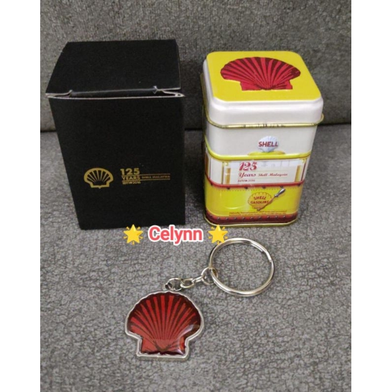 Limited Edition Shell Malaysia 125 Years Mini Tin Box With Keychain ...