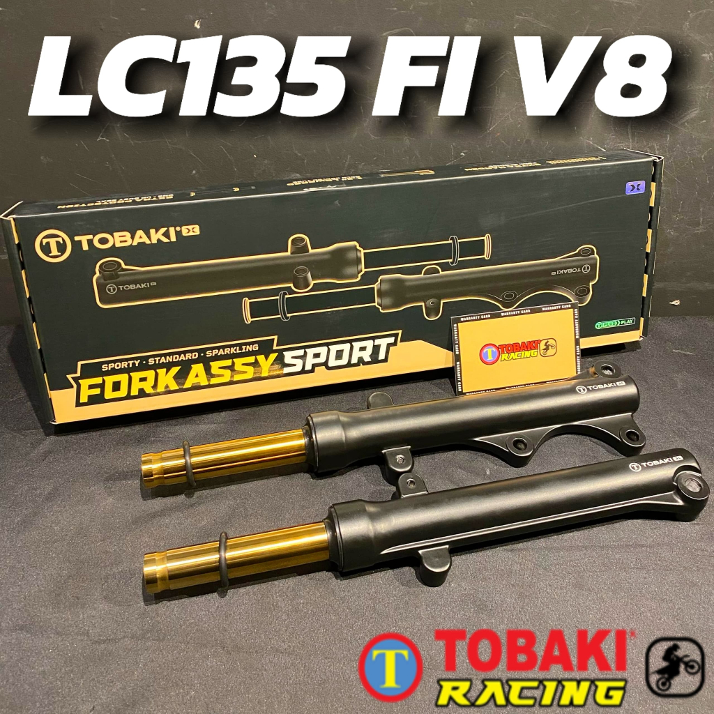 FORK LAY TOBAKI LC135 V8 FI LOWERD 1.5 INCI GOLD TUBE 100%ORIGINAL ...