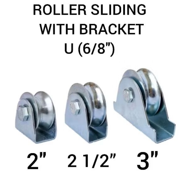 ROLLER SLIDING WITH BRACKET,U (6/8