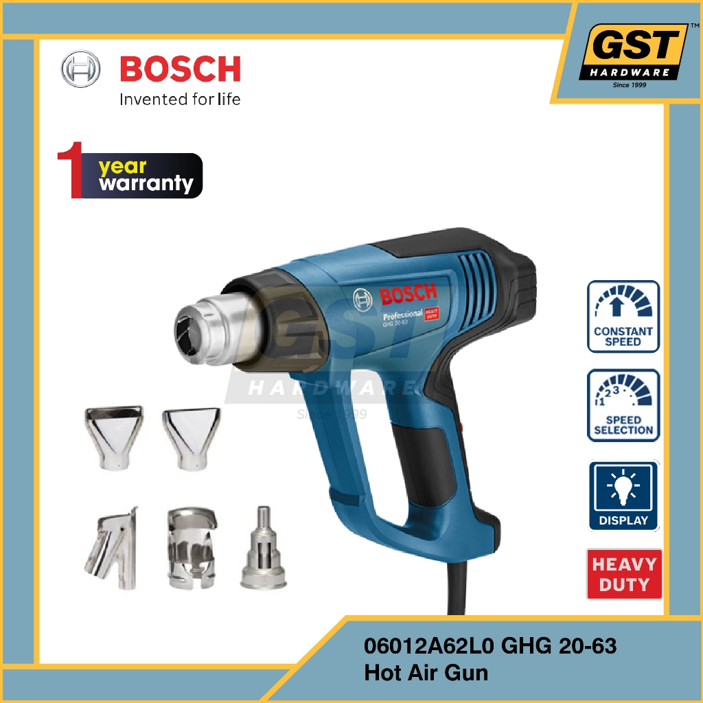  Bosch Heat Gun GHG 20-63 Digital Screen Hot Air Gun Blower Pistol Gam Bildidee 