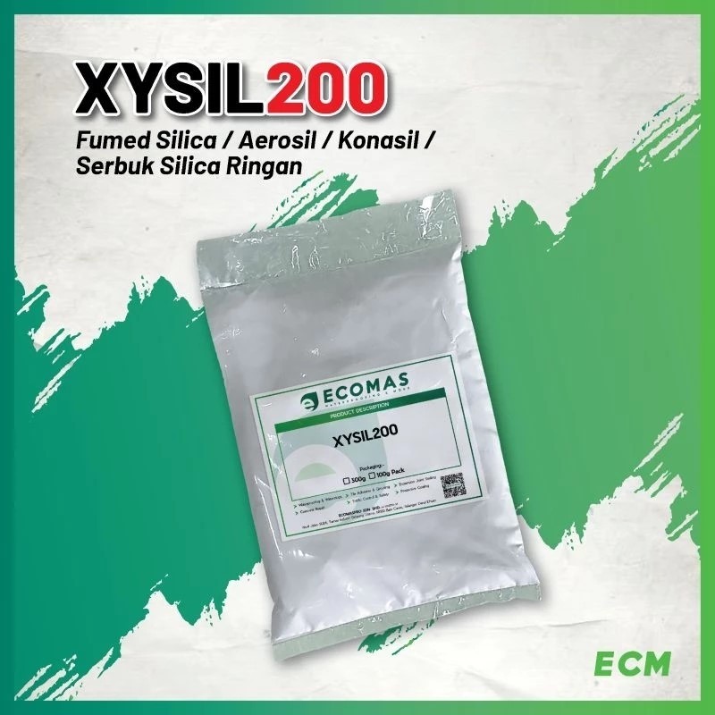 XYSIL200 (LOOSE PACK 100GRAM / 300GRAM) FUMED SILICA / AEROSIL / SERBUK ...