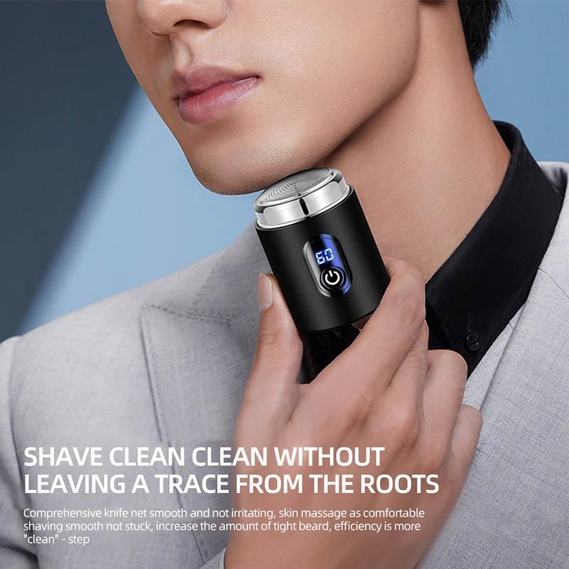 New Display Portable MINI Men's Electric Shaver Travel Beard Razor ...