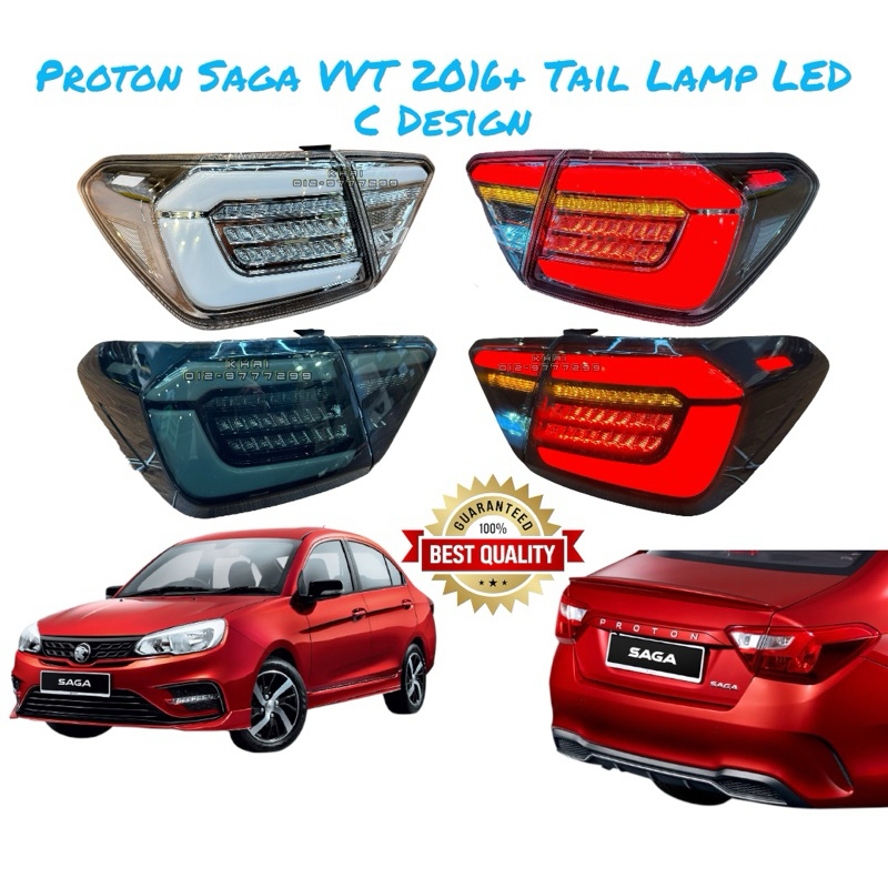 Proton Saga VVT 2016 Tail Lamp LED Dynamic LED Light C Design Taillamp ...