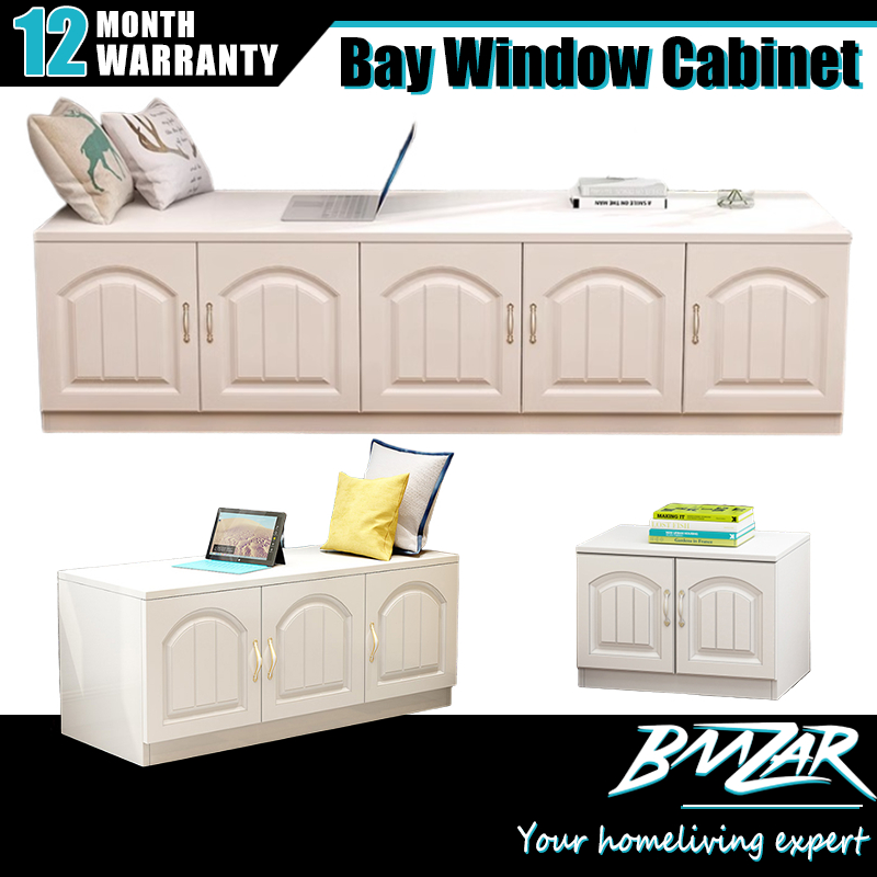 𝐁𝐌𝐙𝐀𝐑 2/3/4/5 Doors Bay Window Cabinet Solid Wood Storage Cabinet Tv ...