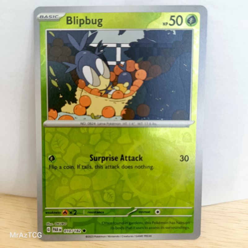 Blipbug - 010/182 - Common Reverse HoloScarlet & Violet: Paradox Rift ...