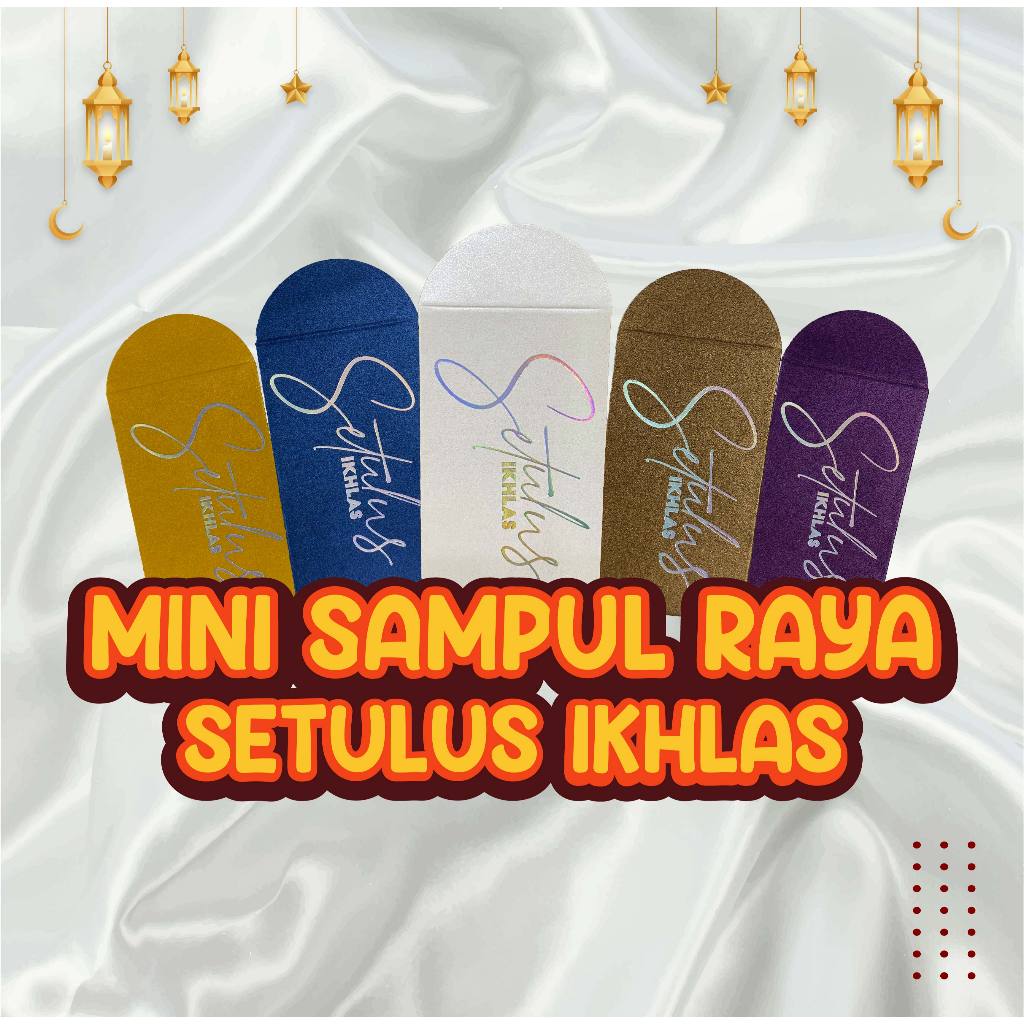 (5pcs) SAMPUL RAYA MINI SETULUS IKHLAS VVIP | HOSTAMPING 2025 | Shopee ...